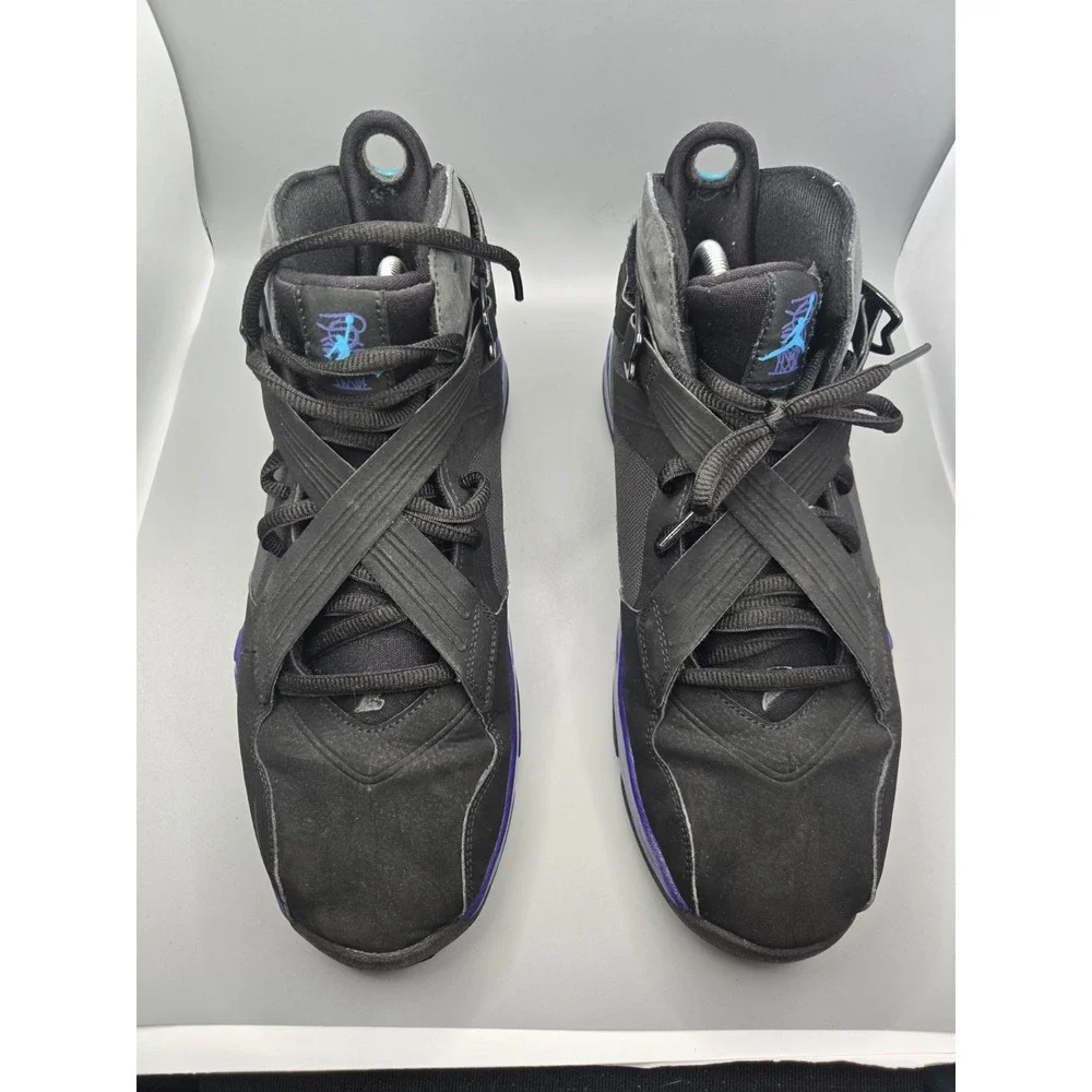 Jordan 8.0 Aqua Black‎ Bright Concord 2011 - Men's Size 10.5 - 467807-009